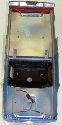 Tamiya Clodbuster 58065 Blue and Chrome - Inside Body